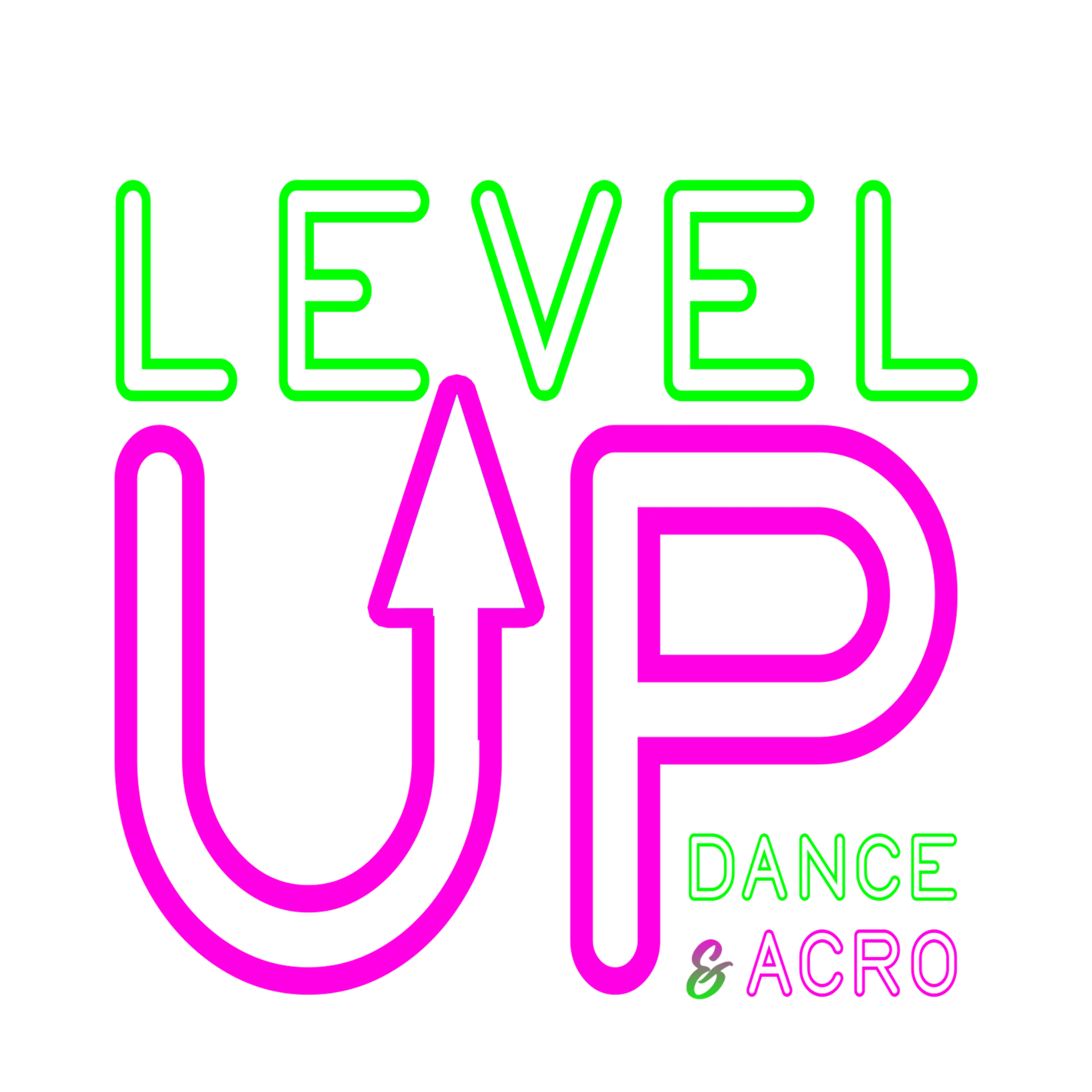 Level Up Dance & Acro logo